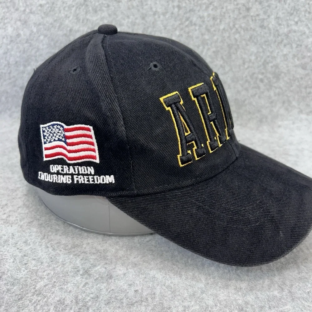 Army Go Army Colosseum Black Cap Operation Enduring Freedom Adjustable Hat‎